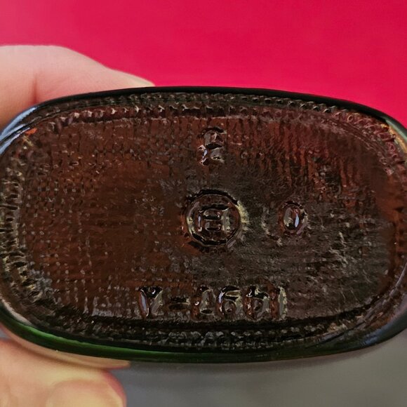 Vintage Brown Amber Glass Medicine Bottle Collectible Preowned Condition - Picture 4 of 6